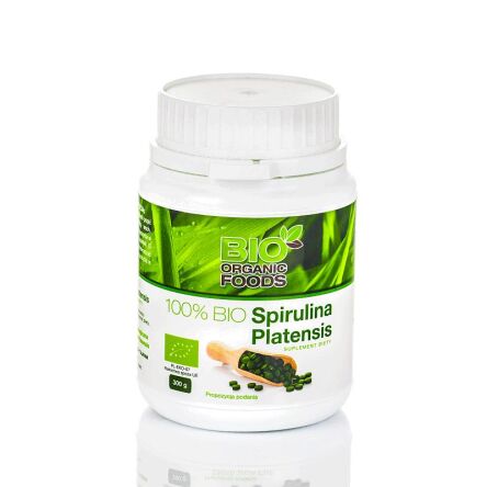 Spirulina BIO 100%  80 gram 320 tabletek po 250 mg Bio Organic Foods PROMOCJA!