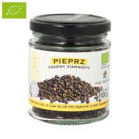 Pieprz czarny ziarnisty bezglutenowy BIO 100 g - Pięć Przemian