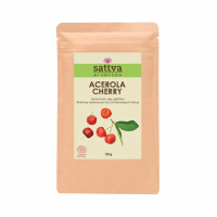 ZAKWASZACZ ROŚLINNY DO ZIÓŁ BARWIĄCYCH WŁOSY ACEROLA CHERRY ECO 50 g - SATTVA (AYURVEDA)