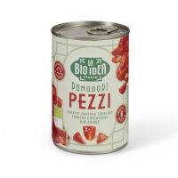 POMIDORY KROJONE BEZ SKÓRY BIO 400 g (240 g) - LA BIO IDEA