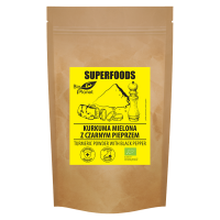 KURKUMA MIELONA Z CZARNYM PIEPRZEM BIO 200 g - BIO PLANET SUPERFOODS