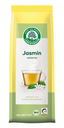 HERBATA ZIELONA LIŚCIASTA JAŚMINOWA BIO 75 g - LEBENSBAUM