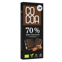CZEKOLADA CIEMNA 70 % Z ORZECHAMI PEKAN BIO 40 g - COCOA