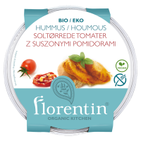 HUMMUS Z SUSZONYMI POMIDORAMI BEZGLUTENOWY BIO 170 g - FLORENTIN