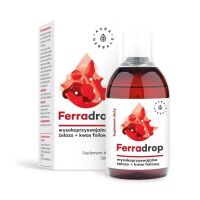 Ferradrop - żelazo + kwas foliowy - płyn (500ml) Aura Herbals