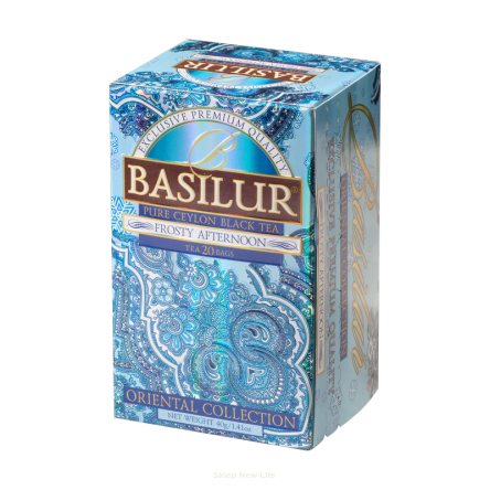 Czarna herbata FROSTY AFTERNOON w saszetkach 25x2g - Basilur