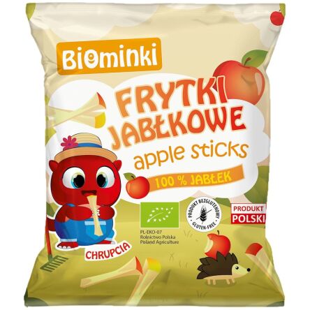 FRYTKI JABŁKOWE BEZGLUTENOWE BIO 40 g - BIOMINKI