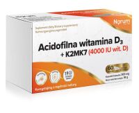 Acidofilna witamina D3 + K2Mk7 (4 000 IU wit. D) - Narum