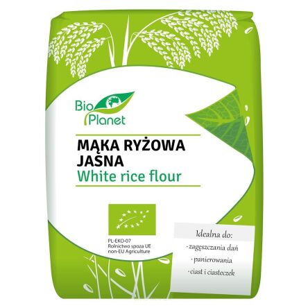 MĄKA RYŻOWA JASNA BIO 1 kg - BIO PLANET