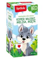 HERBATKA DLA DZIECI - KOPER WŁOSKI, MELISA I MIĘTA BIO (20 x 1,5 g) 30 g - APOTHEKE